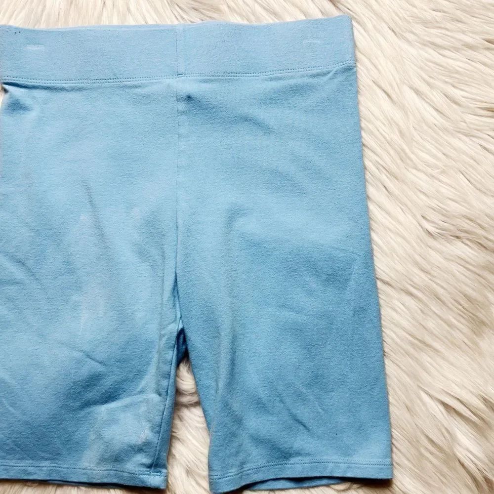 Forever 21 Soft Midi Shorts Light Blue Size Small